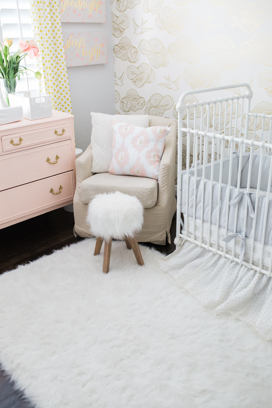 Baby girl nursery design