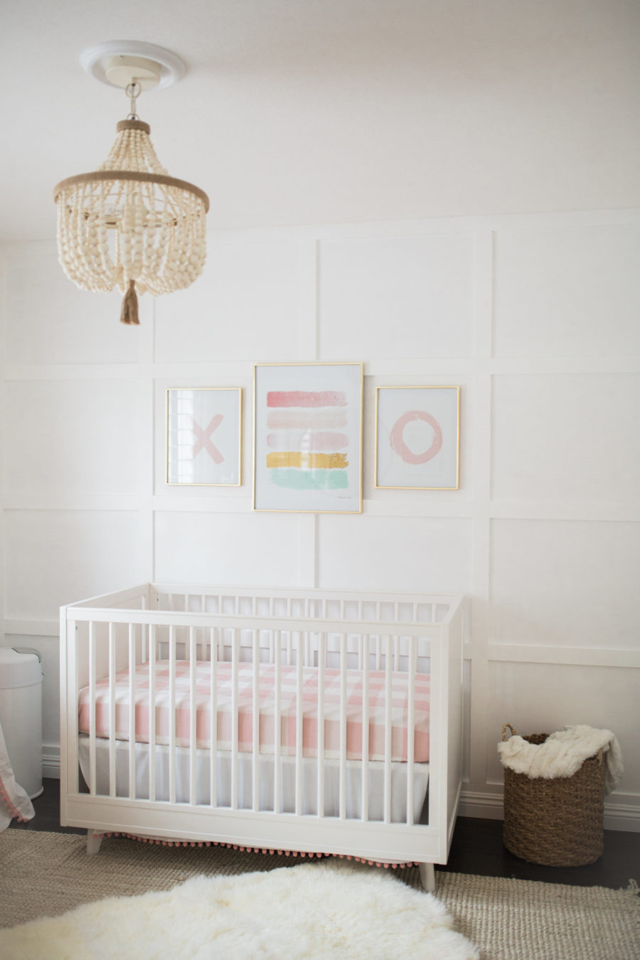 The Posh Home Bright White & Pastel Nursery Reveal