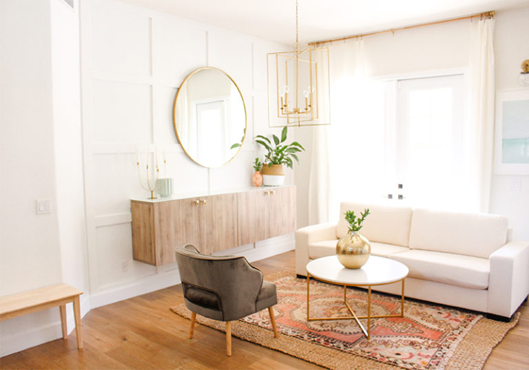 MODERN LIVING ROOM MAKEOVER ON A BUDGET